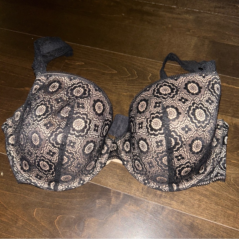 AERIE | 34DD Black/Nude Bra